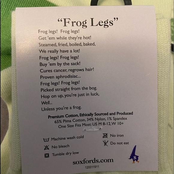 NWT SoxFords Men’s/Woman’s Socks Frogs - Picture 3 of 8